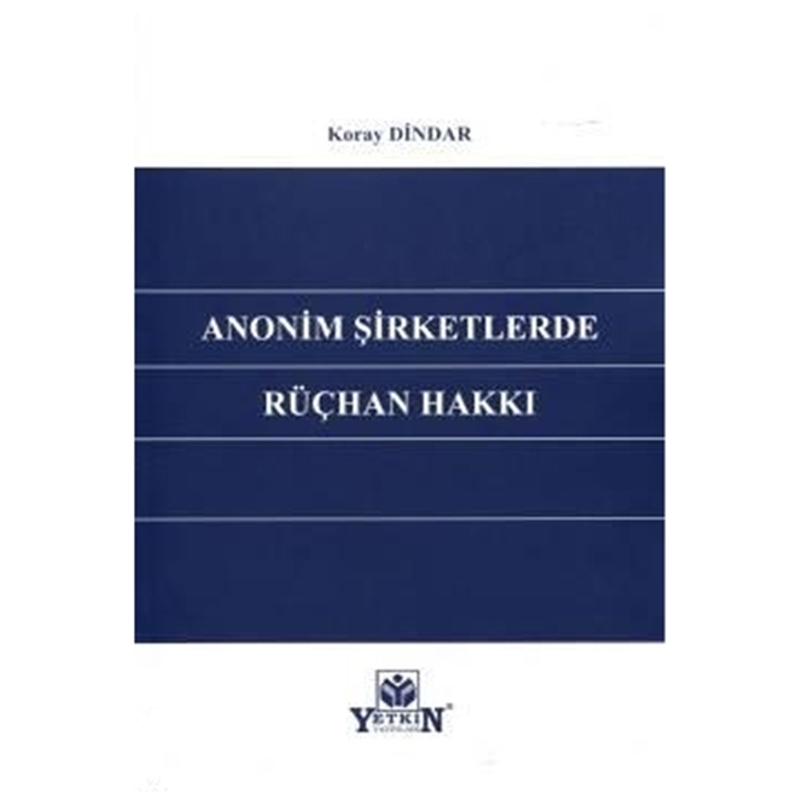 resm Anonim Şirketlerde Rüçhan Hakkı