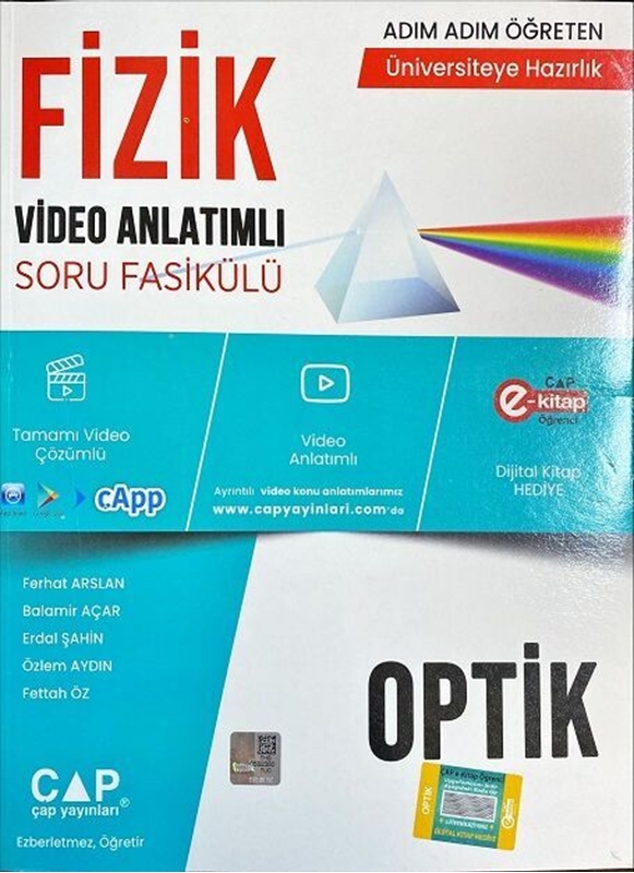 resm Çap Yayınları Fizik Optik Konu Anlatımlı Soru Bankası