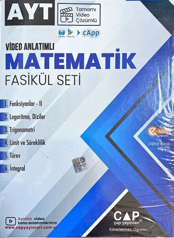 resm Çap Yayınları AYT Matematik Seti Tamamı Video Çözümlü