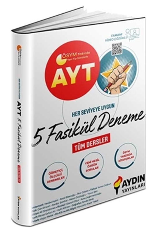 resm AYT 5 Fasikül Denemesi Aydın Yayınları