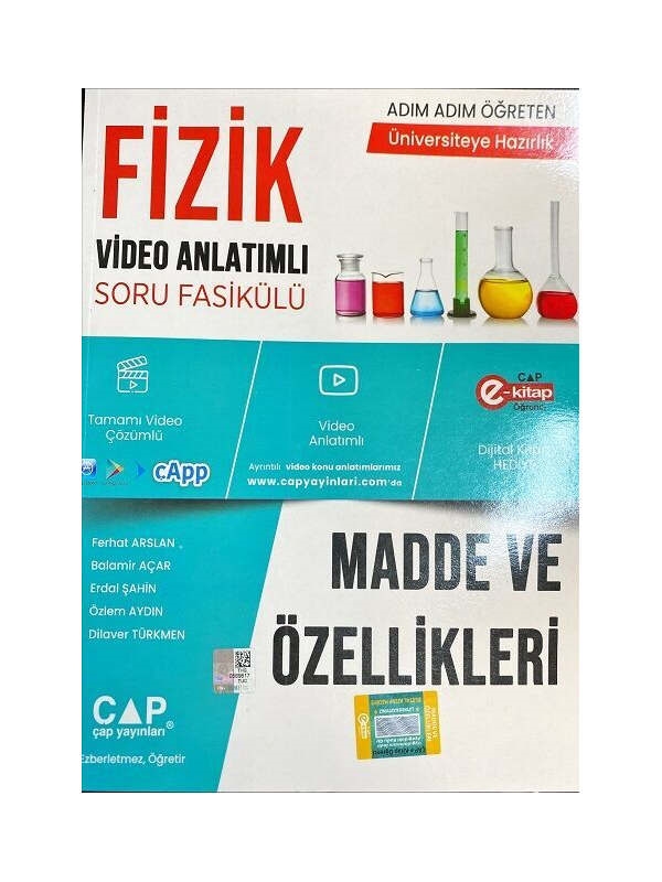 resm Çap Yayınları Fizik Madde ve Özellikleri Konu Anlatımlı Soru Bankası