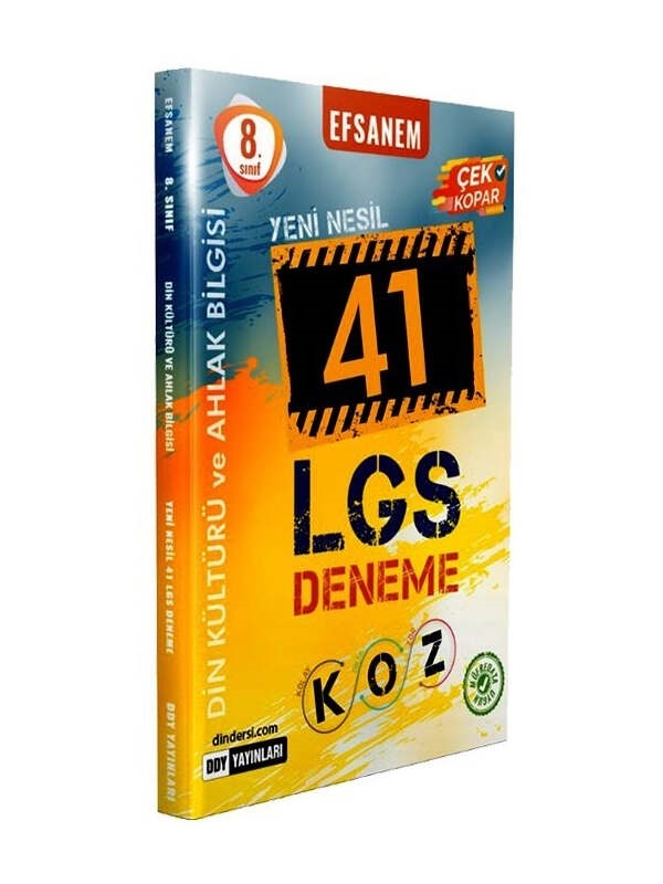 resm DDY Yayınları LGS 8. Sınıf Din Kültürü ve Ahlak Bilgisi Efsanem Koz 41 Deneme
