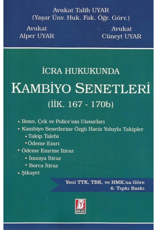 resm İcra Hukukunda Kambiyo Senetleri(İİK. 167-170b)