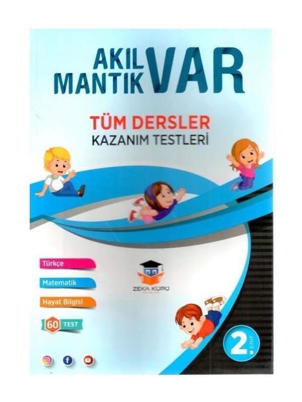 resm Zeka Küpü Yayınları 2. Sınıf Tüm Dersler Akıl Var Mantık Var Kazanım Testleri