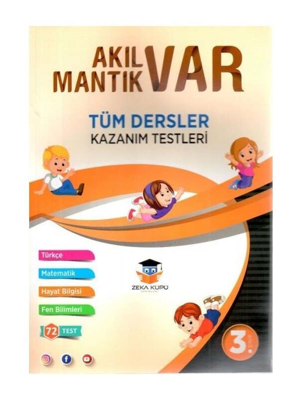 resm Zeka Küpü Yayınları 3. Sınıf Tüm Dersler Akıl Var Mantık Var Kazanım Testleri