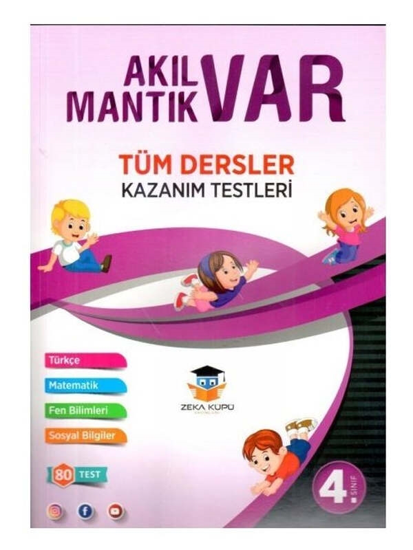resm Zeka Küpü Yayınları 4. Sınıf Tüm Dersler Akıl Var Mantık Var Kazanım Testleri