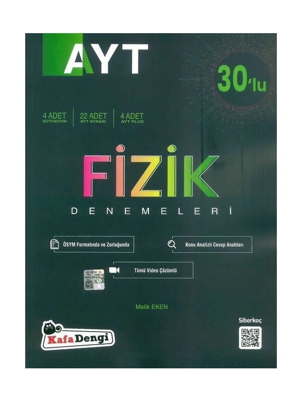 resm Kafadengi Yayınları YKS AYT Fizik 30 lu Deneme