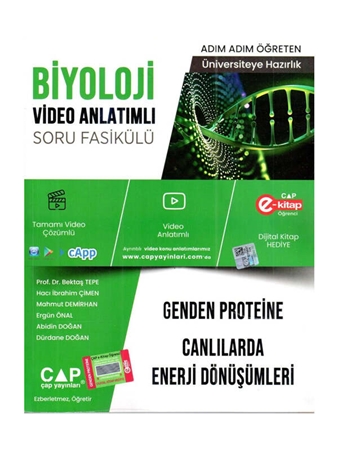 Resim Çap Yayınları Üniversiteye Hazırlık Biyoloji Genden Proteine Canlılarda Enerji Dönüşümleri Konu Anlatımlı Soru Bankası