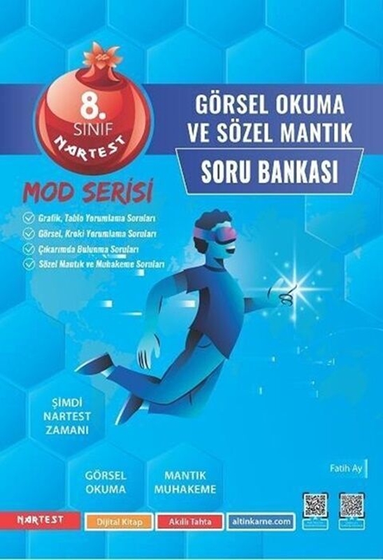 resm Nartest Yayınları 8. Sınıf Görsel Okuma Ve Sözel Mantık Mod Serisi Soru Bankası