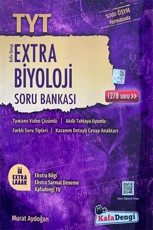 Resim TYT Biyoloji Extra Soru Bankası Kafadengi Yayınları