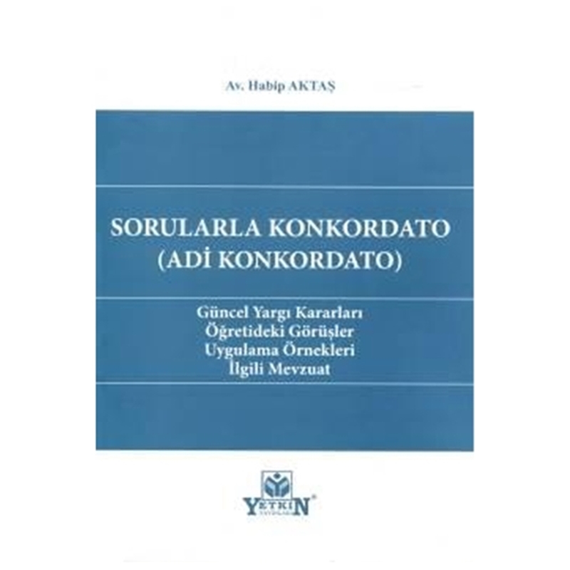 resm Sorularla Konkordato (Adi Konkodato)