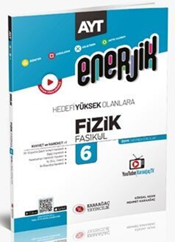 resm Karaağaç Yayınları AYT Enerjik Fizik Fasikülleri 6