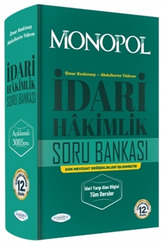 resm Monopol Yayınları İdari Hakimlik Soru Bankası