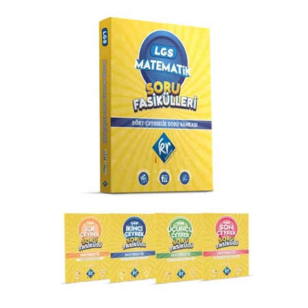 Resim 8. Sınıf LGS Matematik Soru Fasikülleri Dört Çeyreklik Soru Bankası KR Akademi