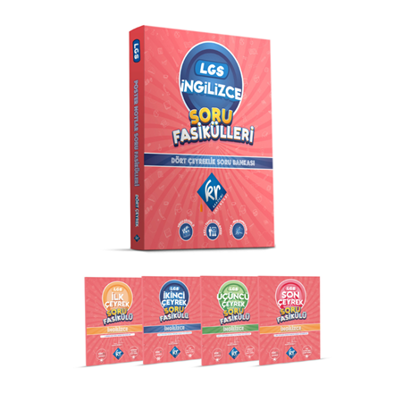 Resim KR Akademi Yayınları 8. Sınıf Lgs İngilizce Soru Fasikülleri Dört Çeyreklik Soru Bankası