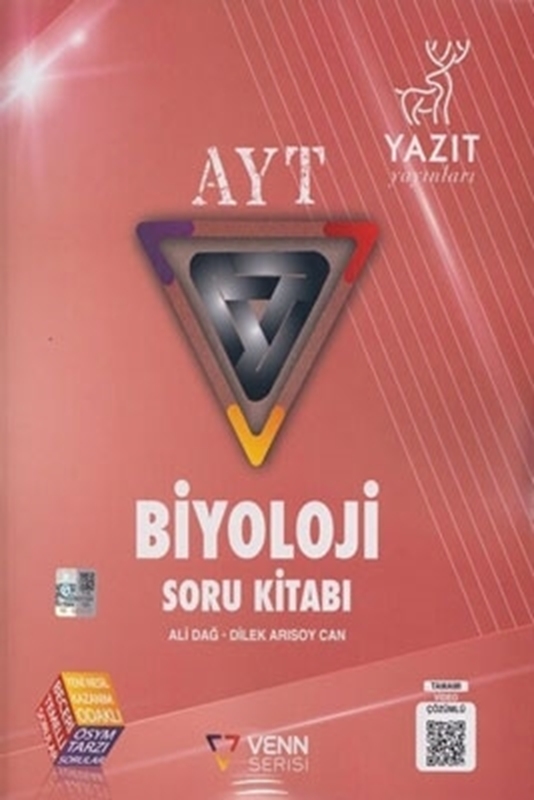 resm Yazıt Yayınları AYT Biyoloji Venn Serisi Soru Kitabı