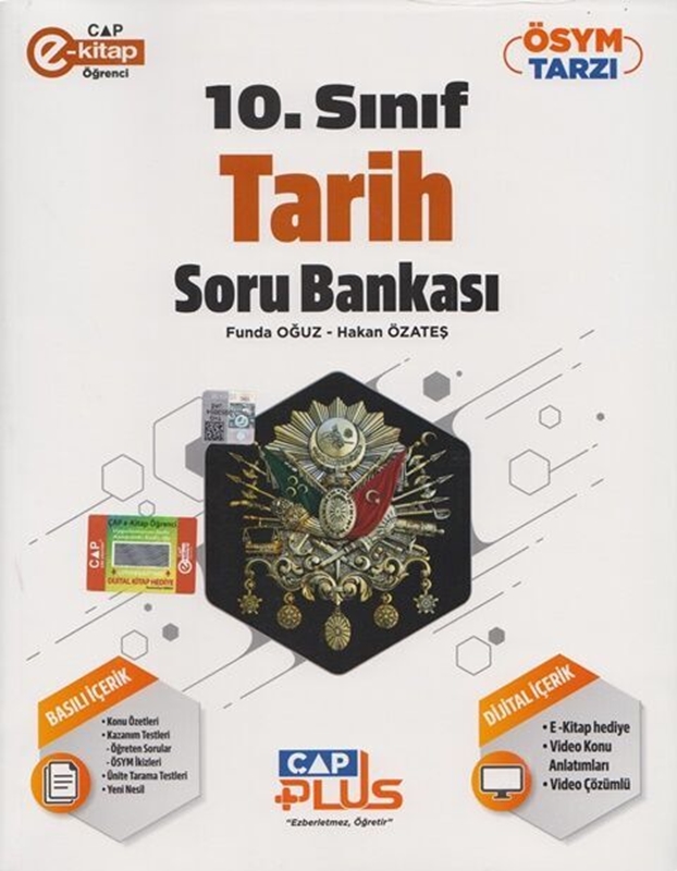 resm 10. Sınıf Tarih Plus Soru Bankası Çap Yayınları