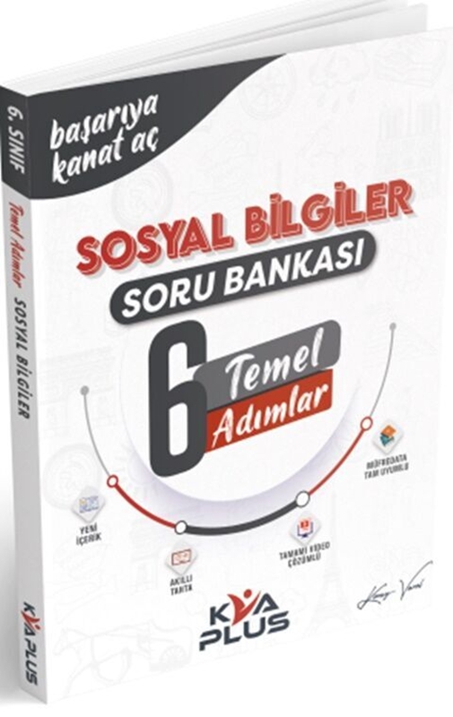 resm KVA Yayınları 6. Sınıf Sosyal Bilgiler Temel Adımlar Soru Bankası