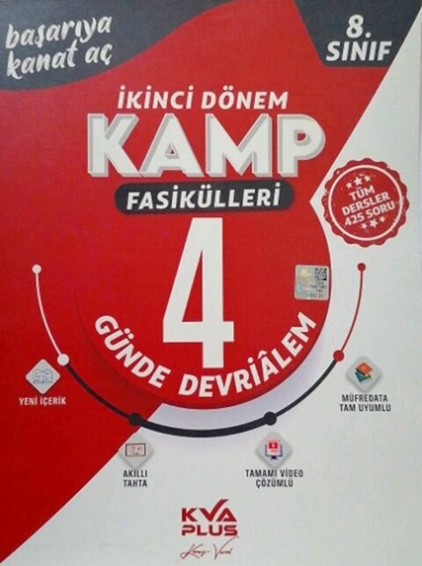 resm KVA Yayınları 8. Sınıf LGS 2.Dönem Kamp Fasikülleri 4 Günde Devri Alem