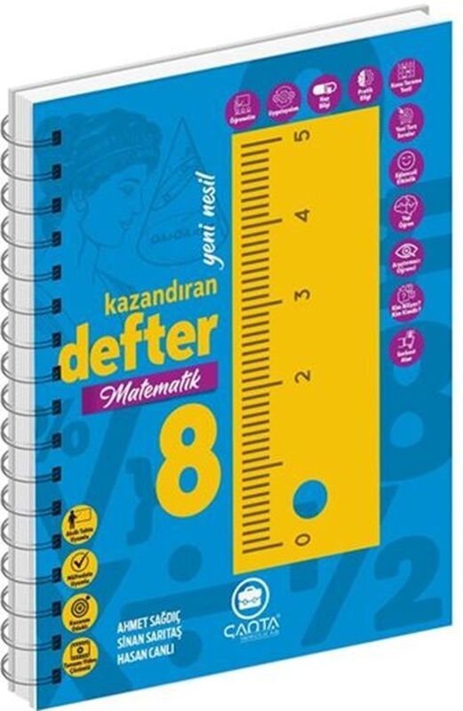 resm Çanta Yayınları 8.Sınıf Matematik Okula Yardımcı Kazandıran Defter