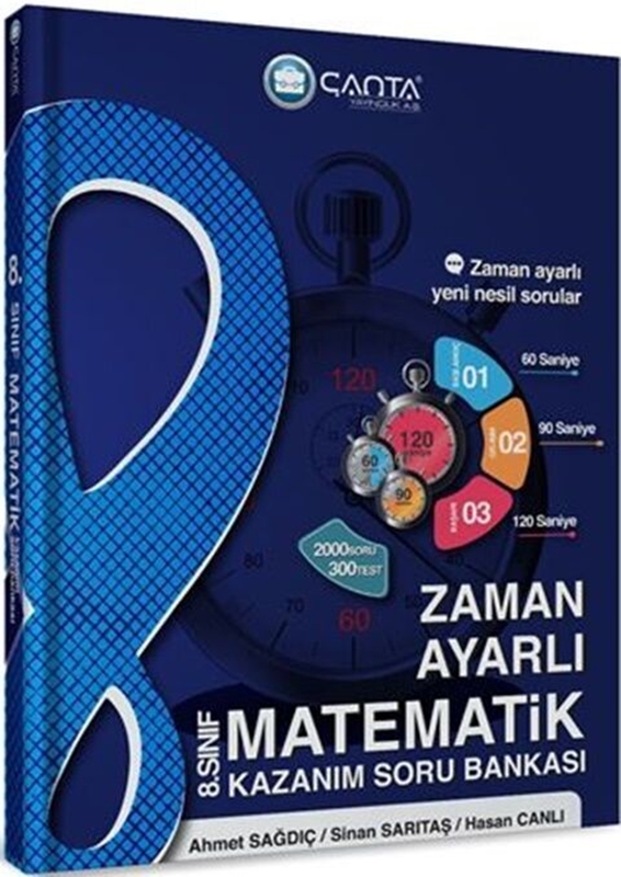 resm Çanta Yayınları 8. Sınıf Matematik Zaman Ayarlı Kazanım Soru Bankası