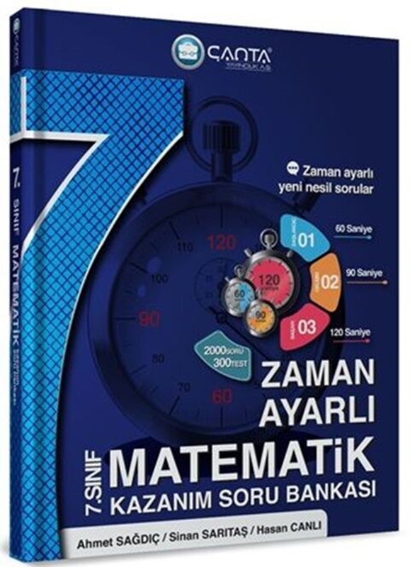 resm Çanta Yayınları 7. Sınıf Matematik Zaman Ayarlı Kazanım Soru Bankası