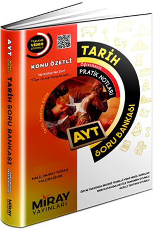Resim Miray Yayınları AYT Tarih Konu Özetli Soru Bankası