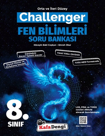 Resim Kafa Dengi 8. Sınıf Challenger Fen Bilimleri Soru Bankası