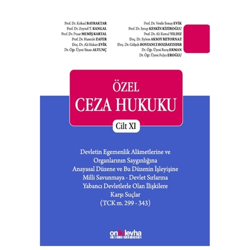 resm Özel Ceza Hukuku Cilt XI