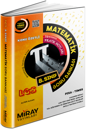 Resim Miray Yayınları 8. Sınıf Matematik Soru Bankası