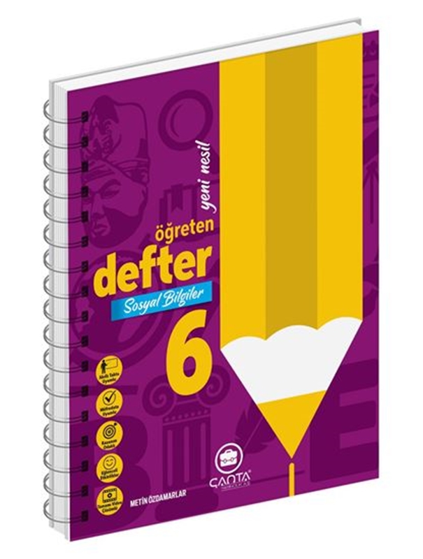 resm Çanta Yayınları 6.Sınıf Sosyal Bilgiler Okula Yardımcı Öğreten Defter