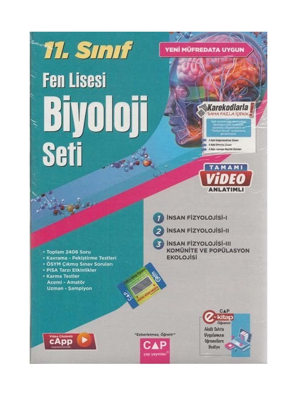 resm Çap Yayınları 11. Sınıf Biyoloji Fen Lisesi Seti