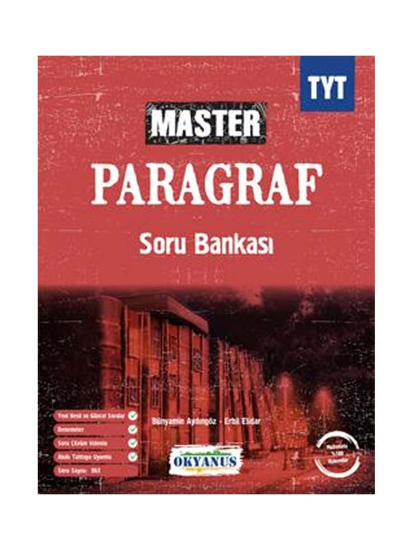 resm Okyanus Yayınları TYT Master Paragraf Soru Bankası