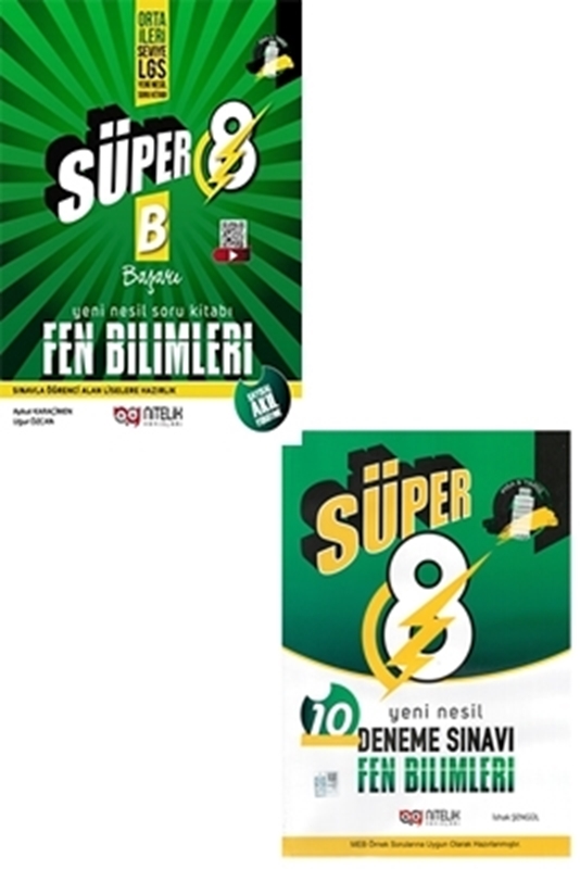 resm Süper 8. Sınıf Fen Bilimleri Soru Bankası + Deneme Seti