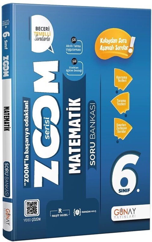 resm Günay Yayınları 6. Sınıf Matematik Yeni Zoom Soru Bankası