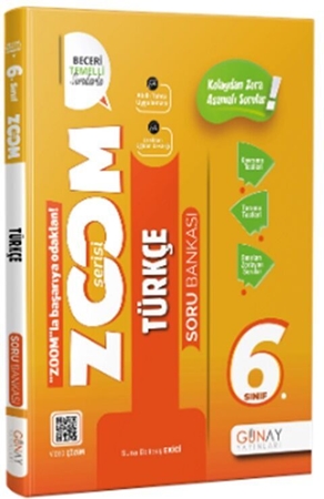 Resim Günay Yayınları 6. Sınıf Türkçe Yeni Zoom Soru Bankası