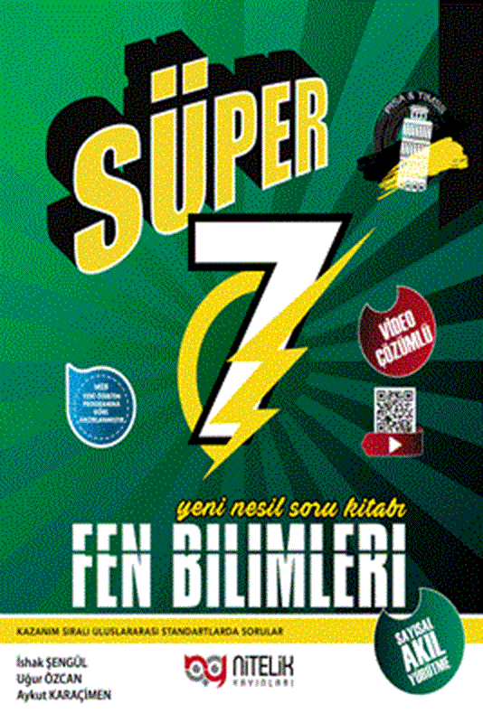 resm Süper 7. Sınıf Fen Bilimleri Yeni Nesil Soru Kitabı