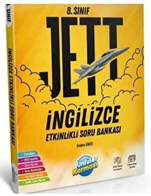 resm Ünlüler Karması 8. Sınıf İngilizce JETT Etkinlikli Soru Bankası