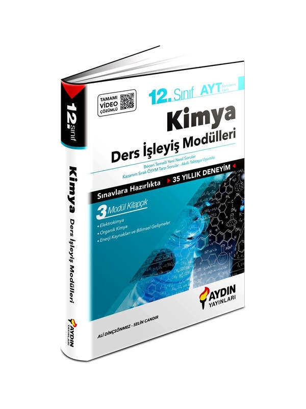resm Aydın Yayınları 12. Sınıf Aydın Kimya Ders İşleyiş Modülleri