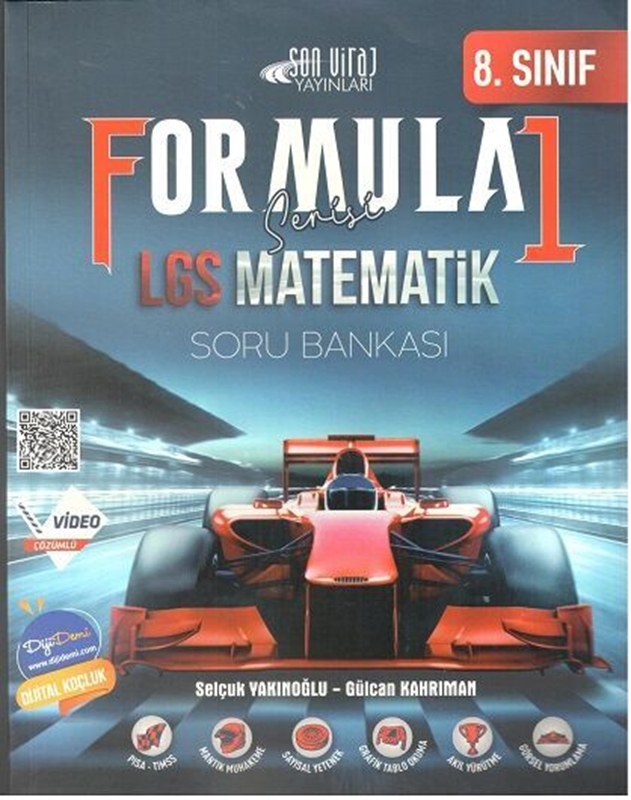 resm Son Viraj Yayınları 8. Sınıf LGS Matematik Formula 1 Soru Bankası