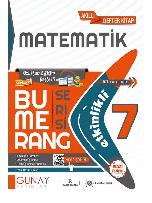 resm Günay Yayınları 7.Sınıf Bumerang Etkinlikli Matematik