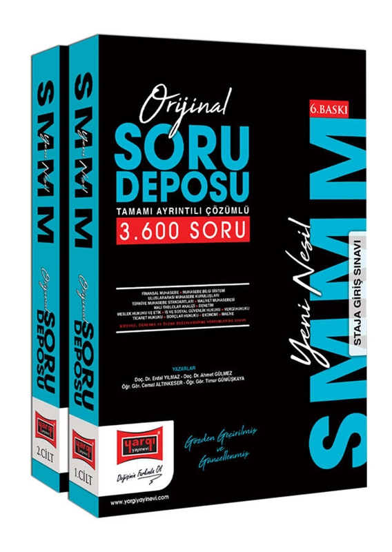 resm Yargı Yayınları 2023 SMMM Orjinal Tamamı Ayrıntılı Çözümlü Soru Deposu (2 Cilt)