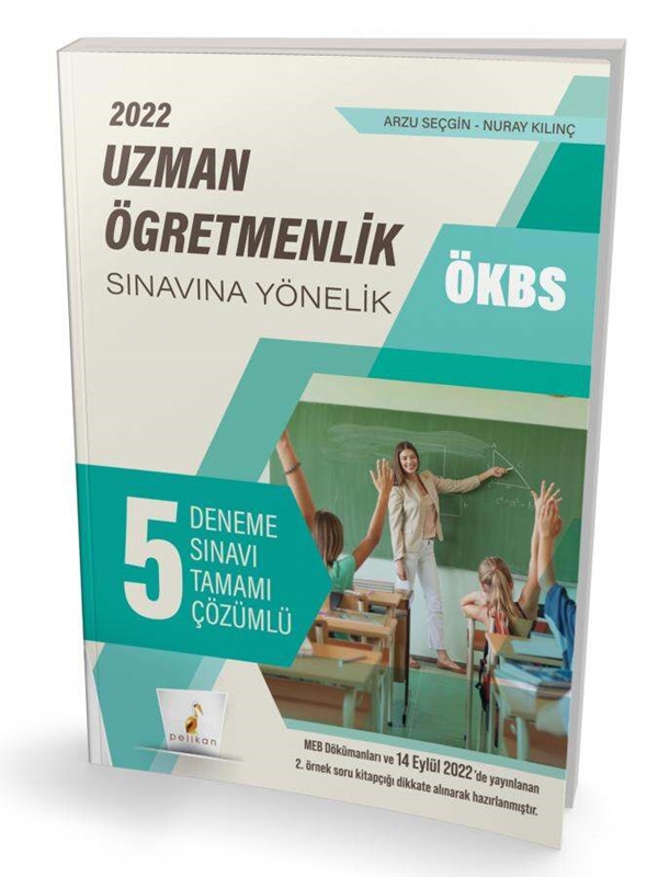 resm Pelikan Yayınları ÖKBS Uzman Öğretmenlik Sınavına Yönelik Tamamı Çözümlü 5 Deneme Sınavı