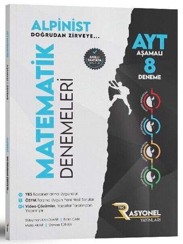 resm Rasyonel Yayınları AYT Matematik Alpinist Aşamalı 8 Deneme