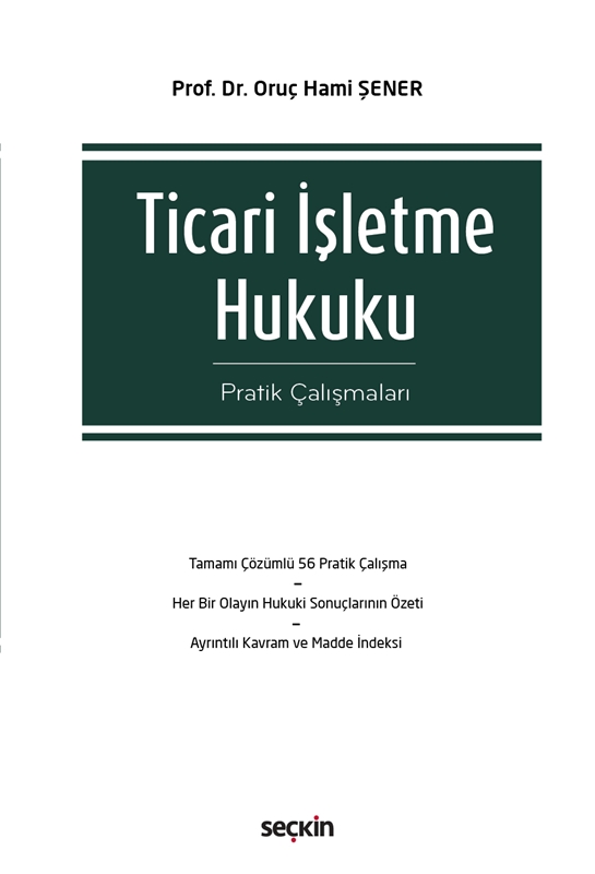 resm Ticari İşletme Hukuku Pratik Çalışmaları