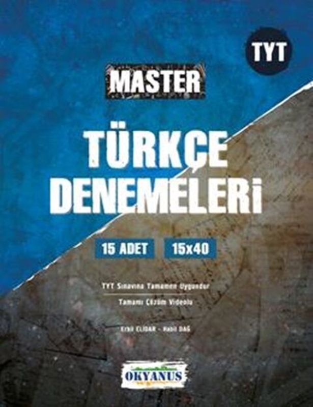 resm Okyanus Yayınları TYT Master 15 Türkçe Denemeleri