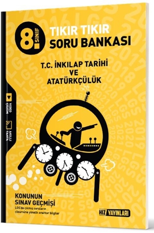 resm Hız Yayınları 8. Sınıf T.C. İnkılap Tarihi ve Atatürkçülük Tıkır Tıkır Soru Bankası