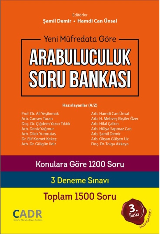 resm Yeni Müfredata Göre Arabuluculuk Soru Bankası