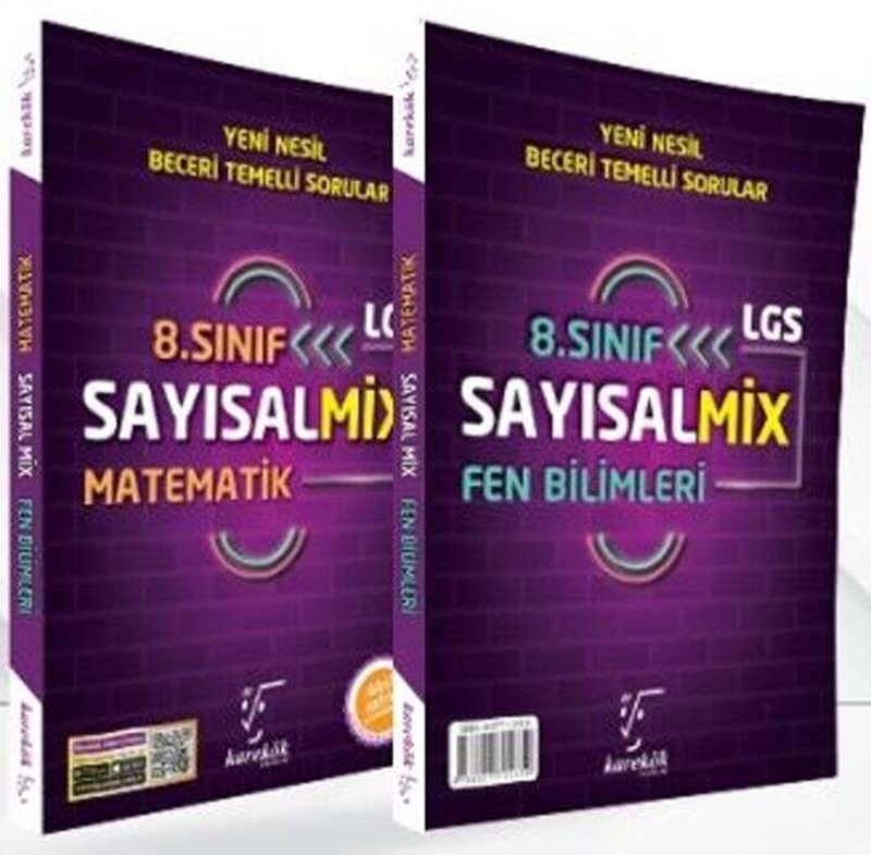 resm Karekök Yayınları 8.Sınıf LGS SayısalMix Matematik ve Fen Bilimleri