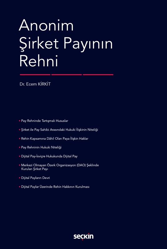resm Anonim Şirket Payının Rehni
